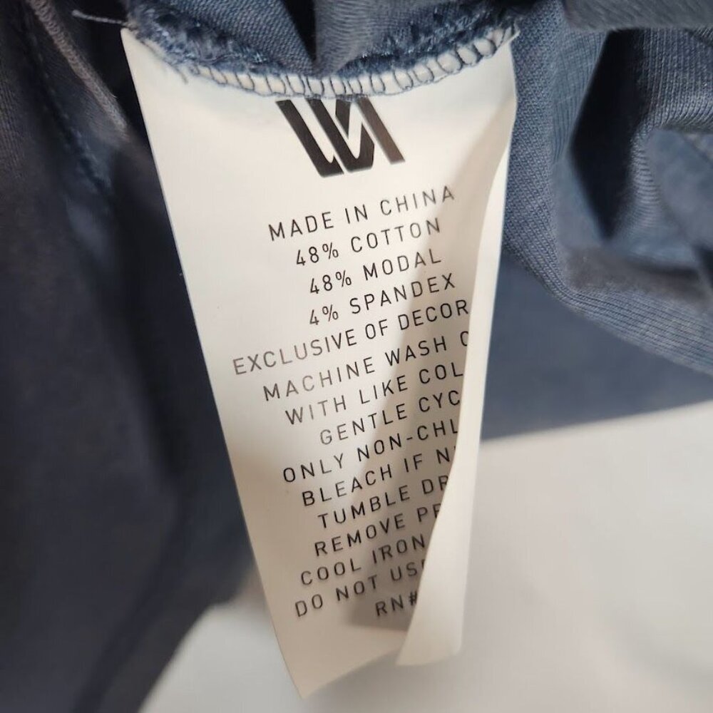 NWT VRST Men's Washed Pocket Tee in Midway Blue - Size Small - Picture 7 of 7